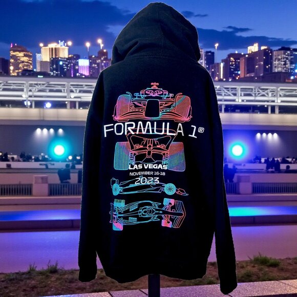 Formula 1 Las Vegas Grand Prix 2023 Official Hoodie – Neon Circuit Edition - Picture 1 of 9
